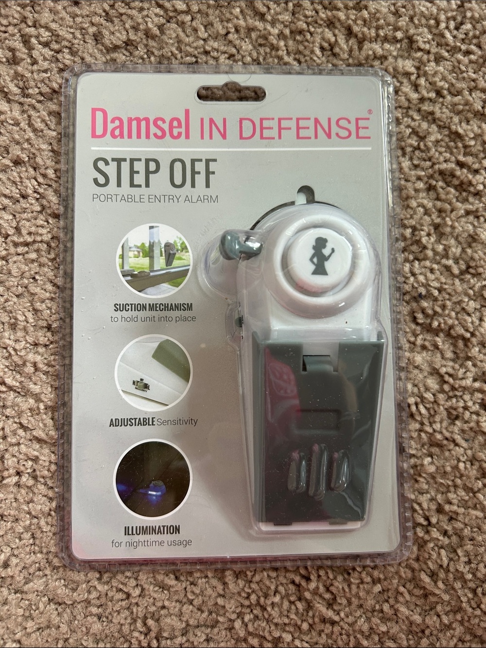 Step Off Portable Entry Alarm - White/Grey